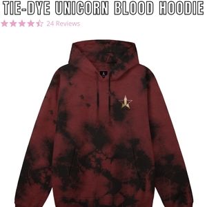 Tie-Dye Unicorn Blood Hoodie Medium Jeffree Star